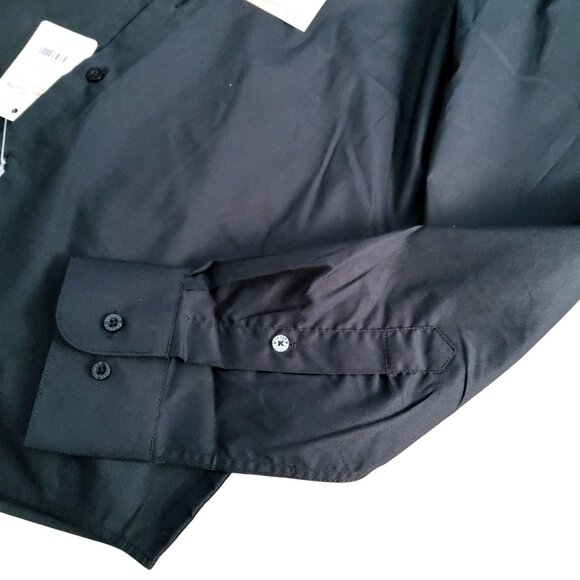 Lucky Brand Mens Slim Fit Black Button-Up ShirtSlim fit for a tailored look  S M - Picture 5 of 9
